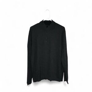 APT.9 Men's XL Seriously Soft Quarter Zip Mock Neck Pullover Sweater Gray